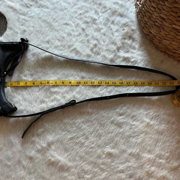 Isabella Fiore Black Leather Crossbody Bag with Gold Stud Detailing - Picture 14 of 16